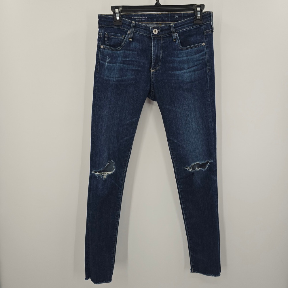 AG Adriano Goldschmied The Legging Ankle Skinny Distressed Jeans 27R